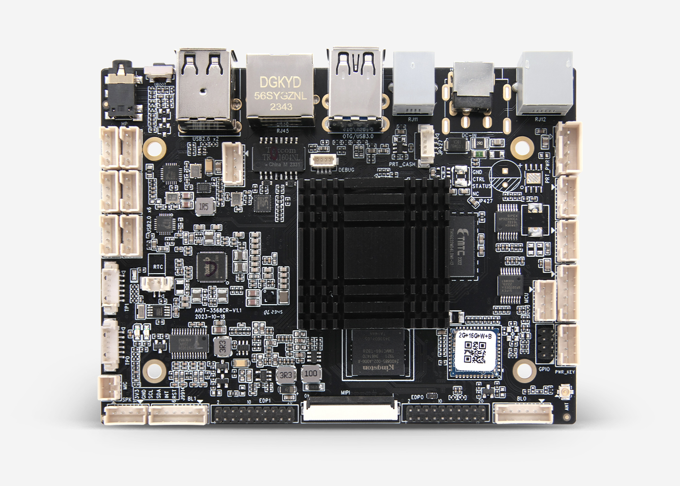 开源鸿蒙版四核智慧零售主板AIoT-3568CR